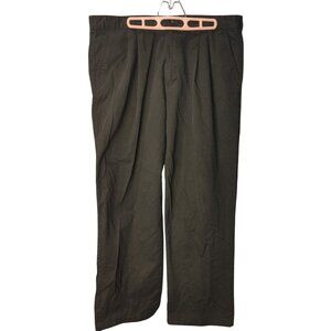 George Women's Black Straight Relaxed Fit Khaki Dress Pants 38x30